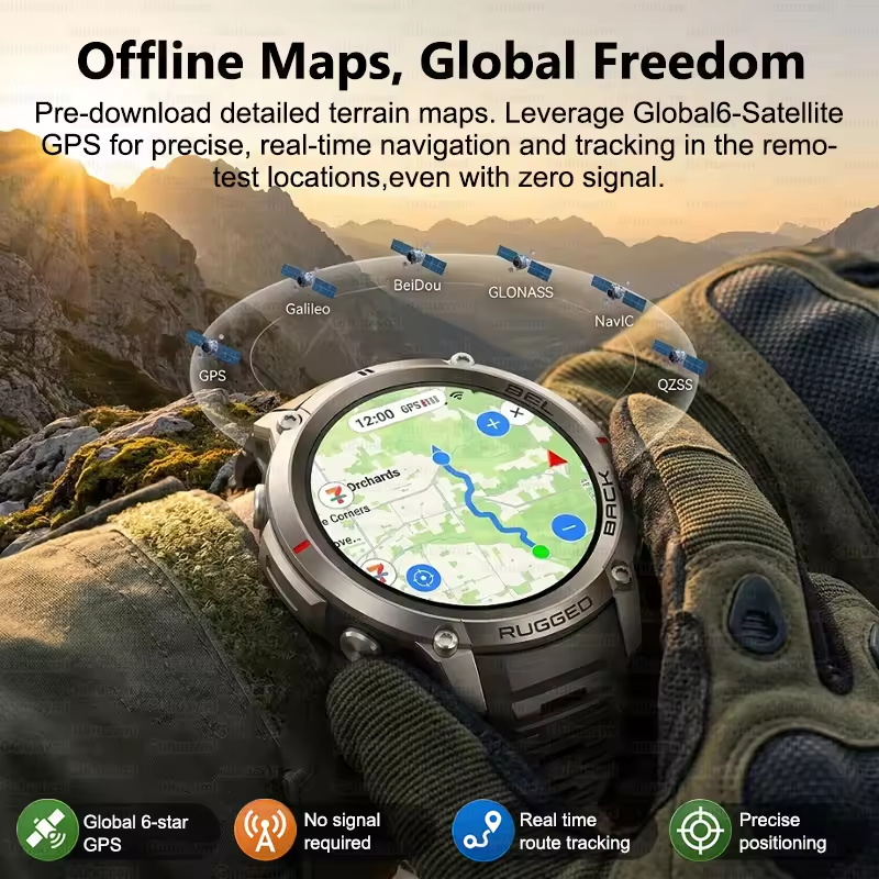 Novo Smartwatch Militar 2026 c - Outdoor Lighting Track avaliação e preço