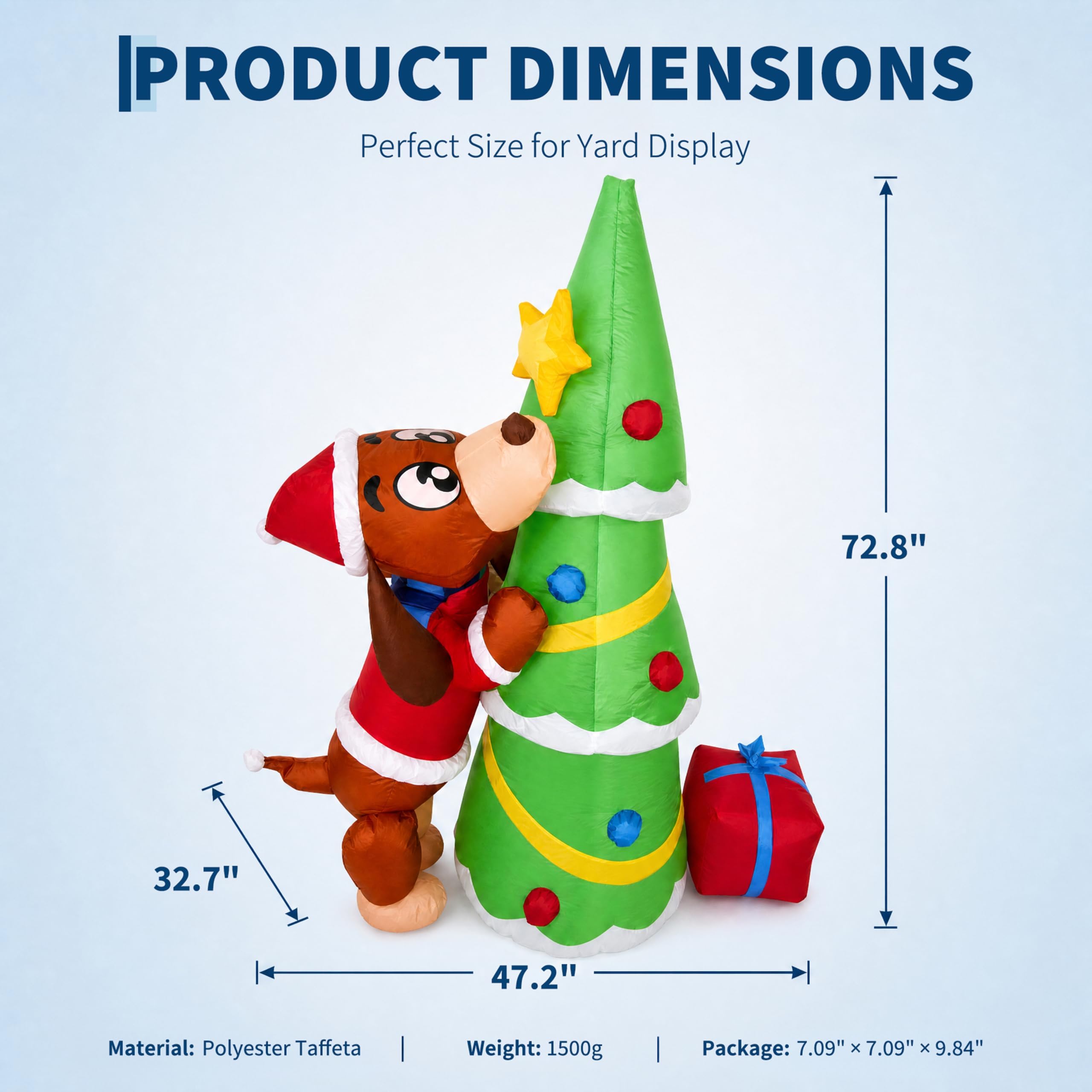 Cachorro de Natal Inflável Gig - Outdoor Lighting Effects avaliação e preço