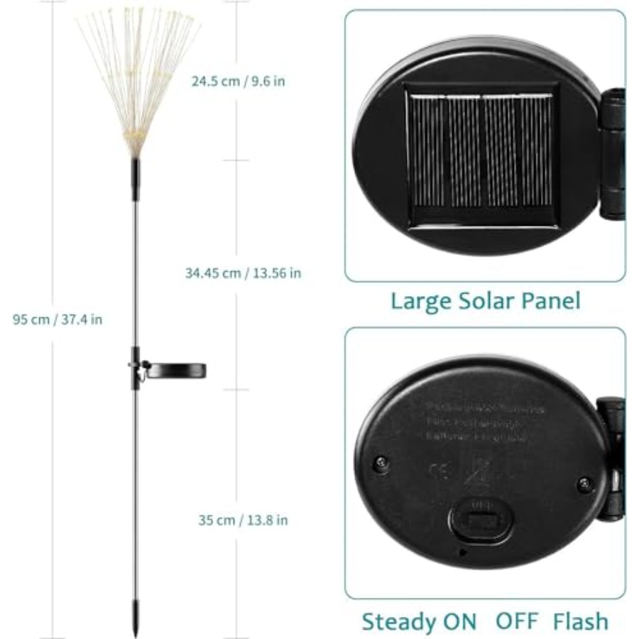 Luzes Solares de Fogos de Arti - Outdoor Lighting Pathway avaliação e preço